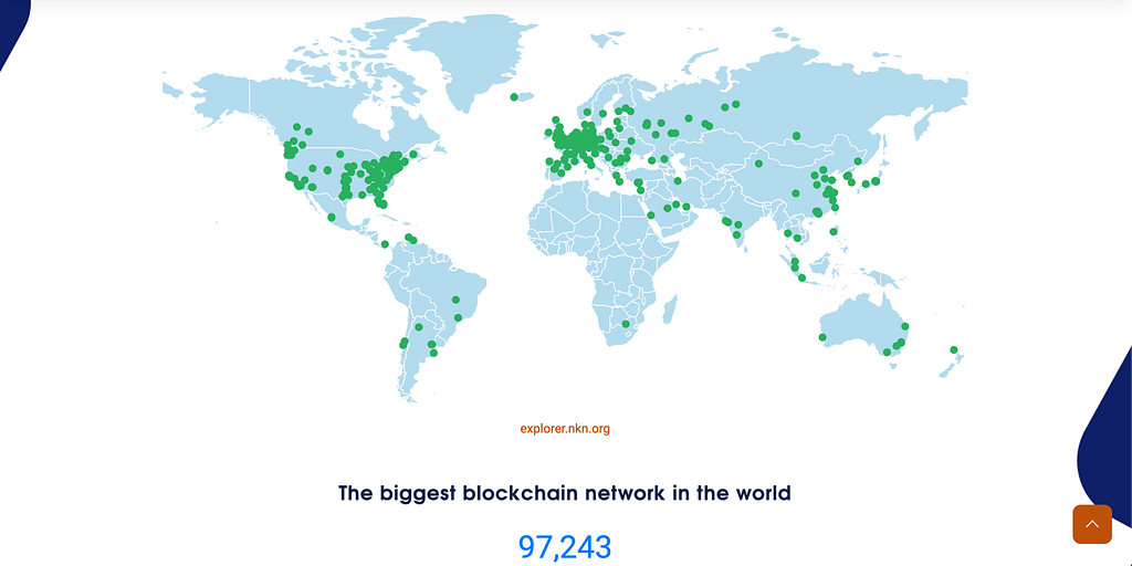 NKN global node map