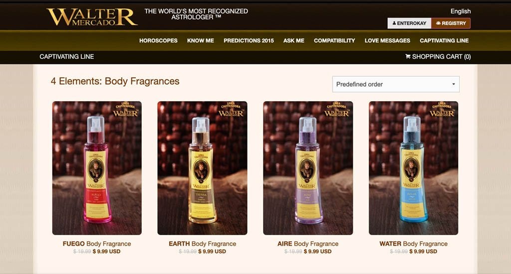 Walter Mercado body fragrances