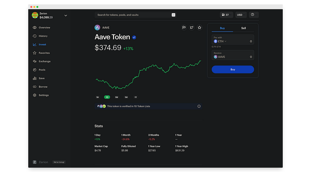 Aave governance token