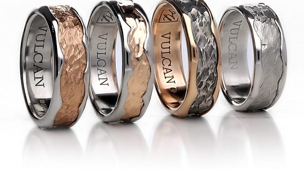 Picture of VULCAN  wedding rings by Mark Lloyd Master Goldsmith