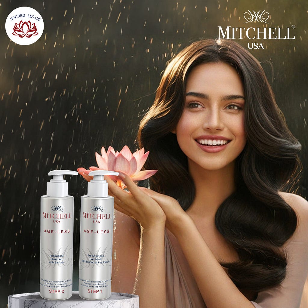 Ageless Hair Wash Regime (Pre-Shampoo Mask + Antioxidant Shampoo) by MitchellUSA