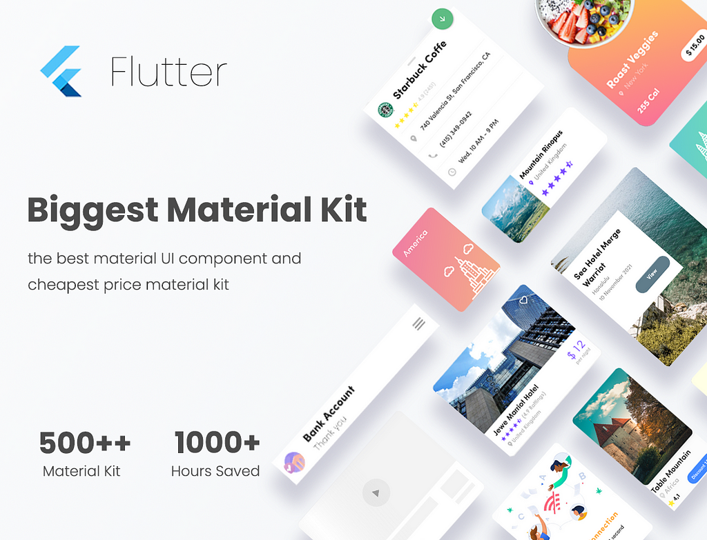 Material Widget Component in UI kit flutter