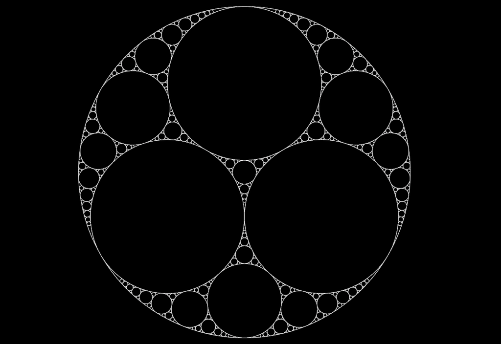 An Apollonian gasket fractal
