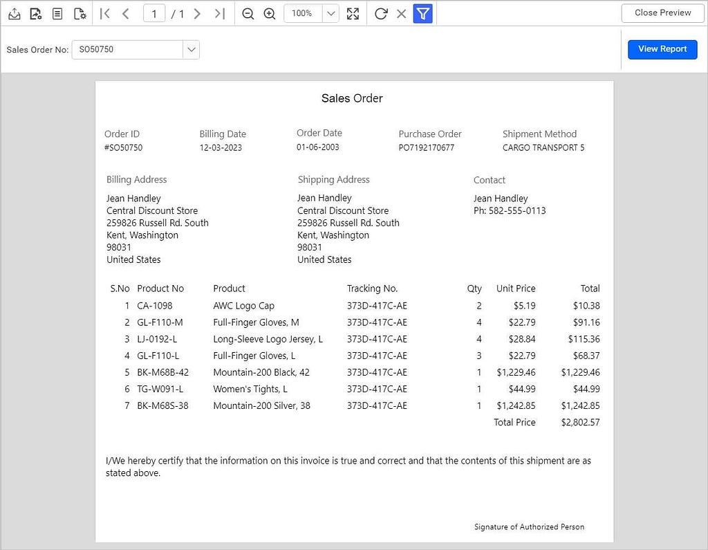 Report with proper alignments.| Professional Reports