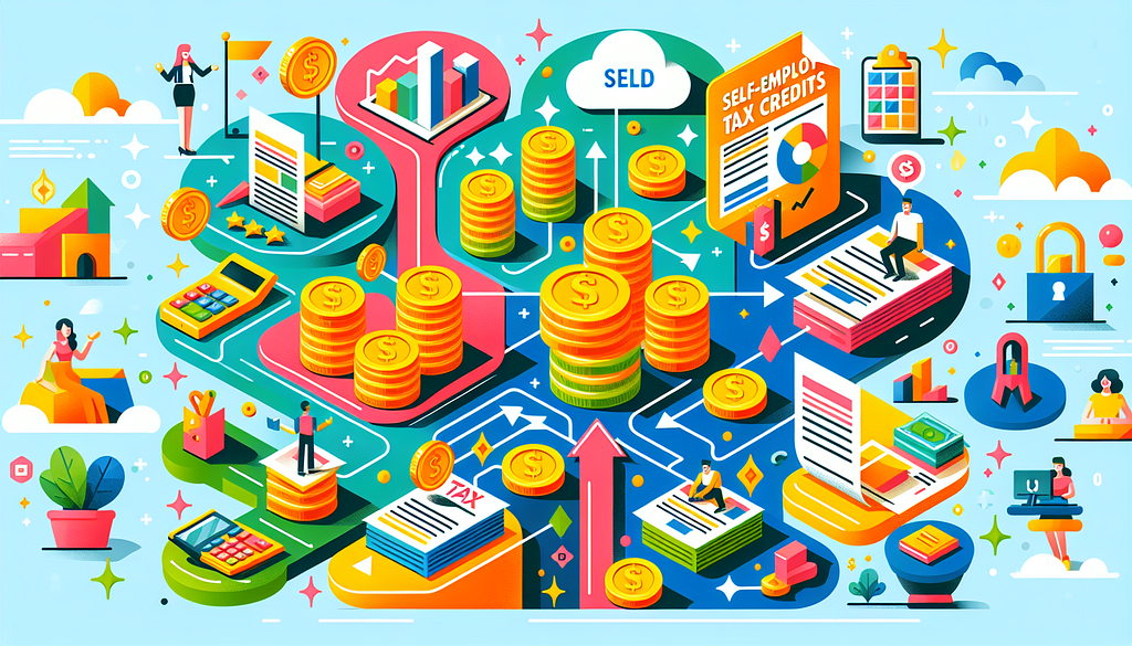 An illustration explaining self-employed tax credits.