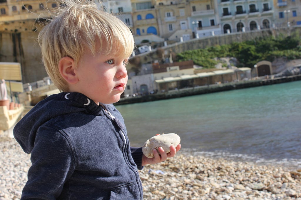 on the pebble beach gozo malta