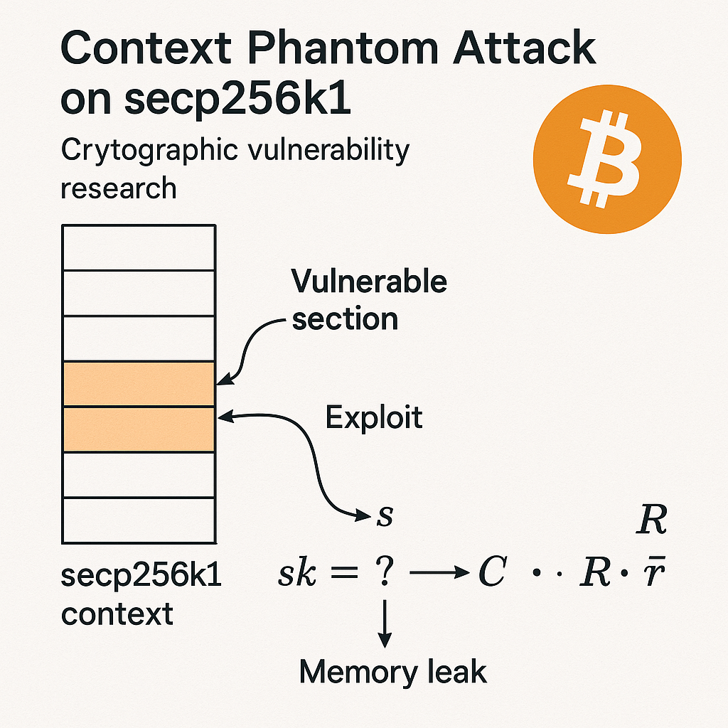 Context Phantom Attack: Critical secp256k1 phantom context leak vulnerability and recovery of lost…