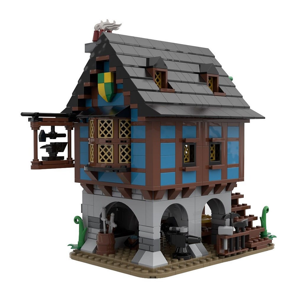 MOCBRICKLAND MOC-113518 Medieval Alley’s Blacksmith