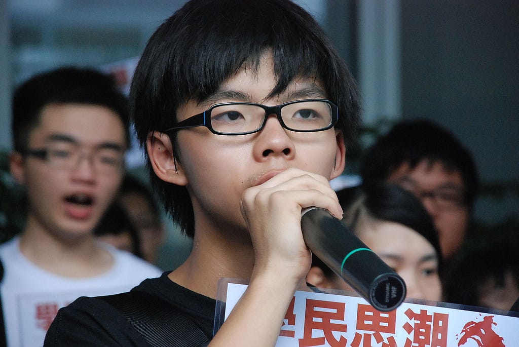 Hong Kong activist and politician Joshua Wong Chi-Fung