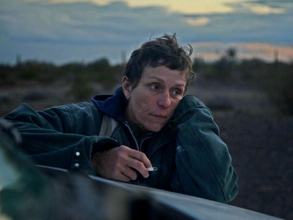 Frances McDormand in “Nomadland.”