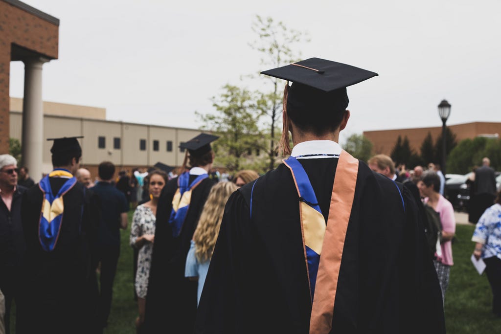 Person graduating