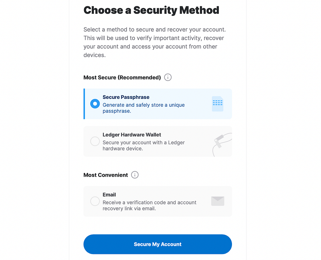 Security Method | NEAR Wallet