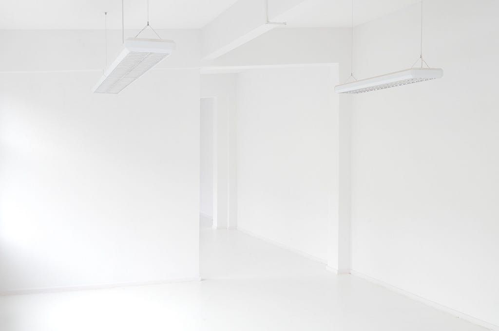 An empty white room