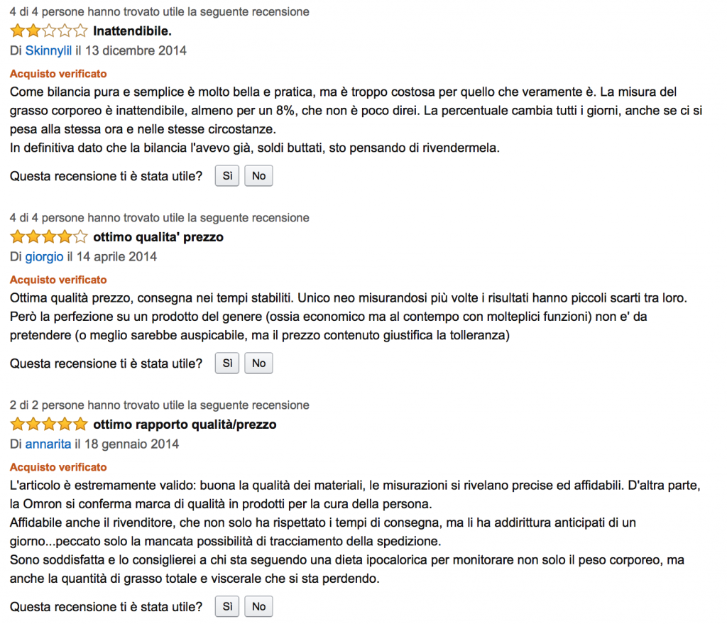 Recensioni di clienti