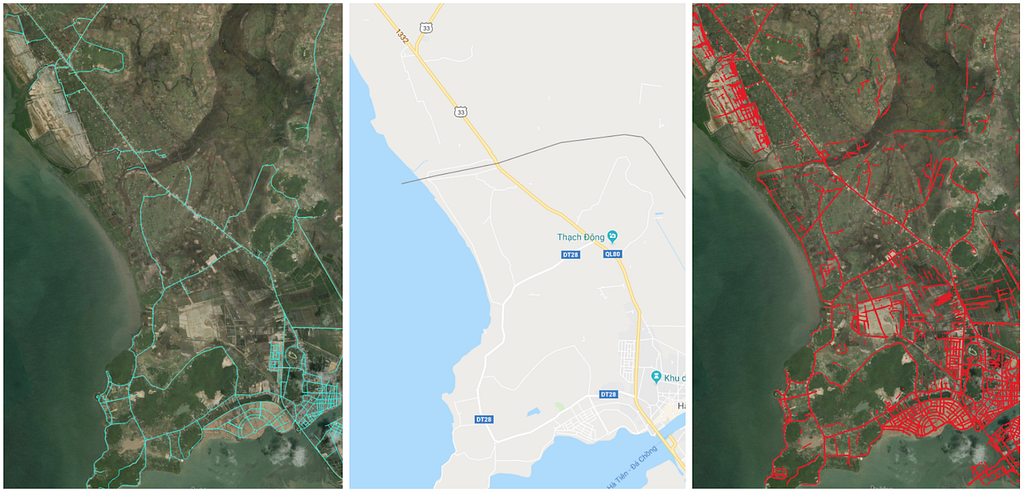 OSM road networks in Cambodia