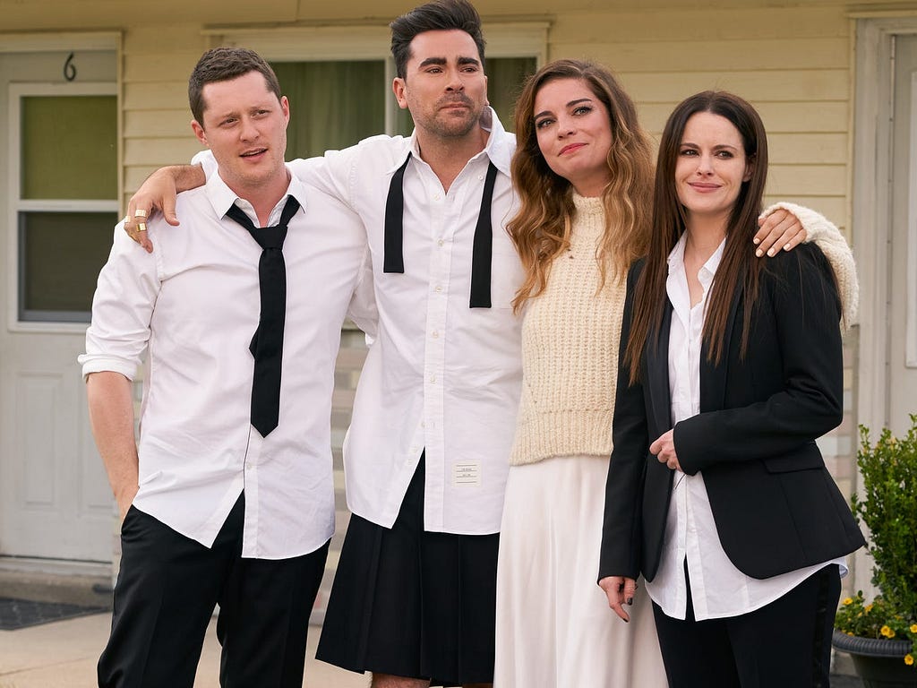 The cast of “Schitt’s Creek.”