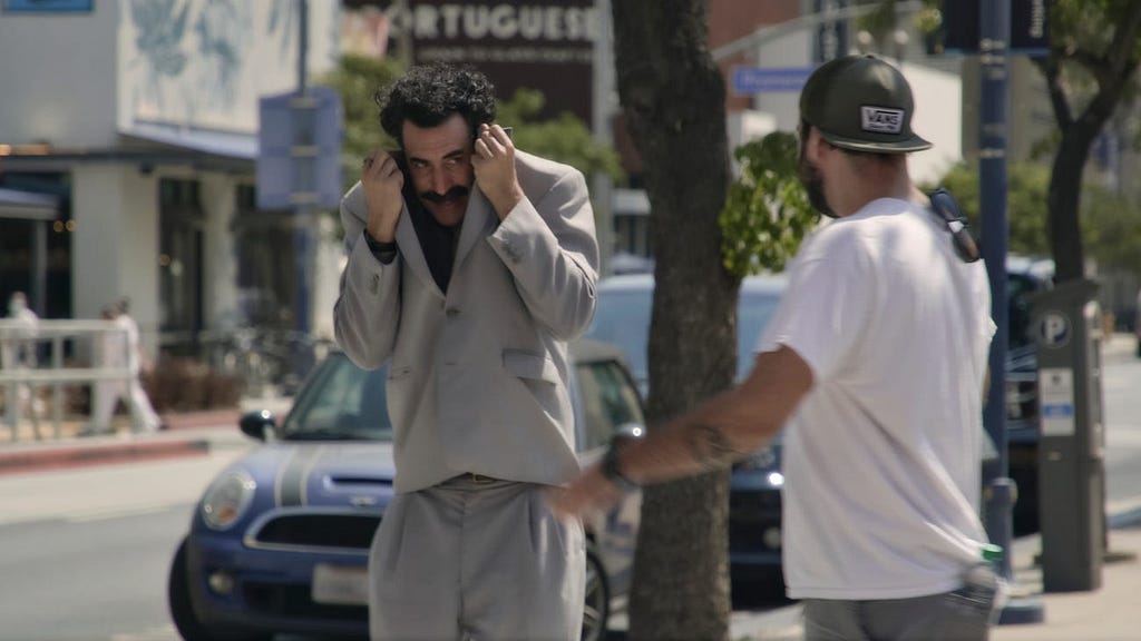 Sacha Baron Cohen in “Borat Subsequent Moviefilm.”