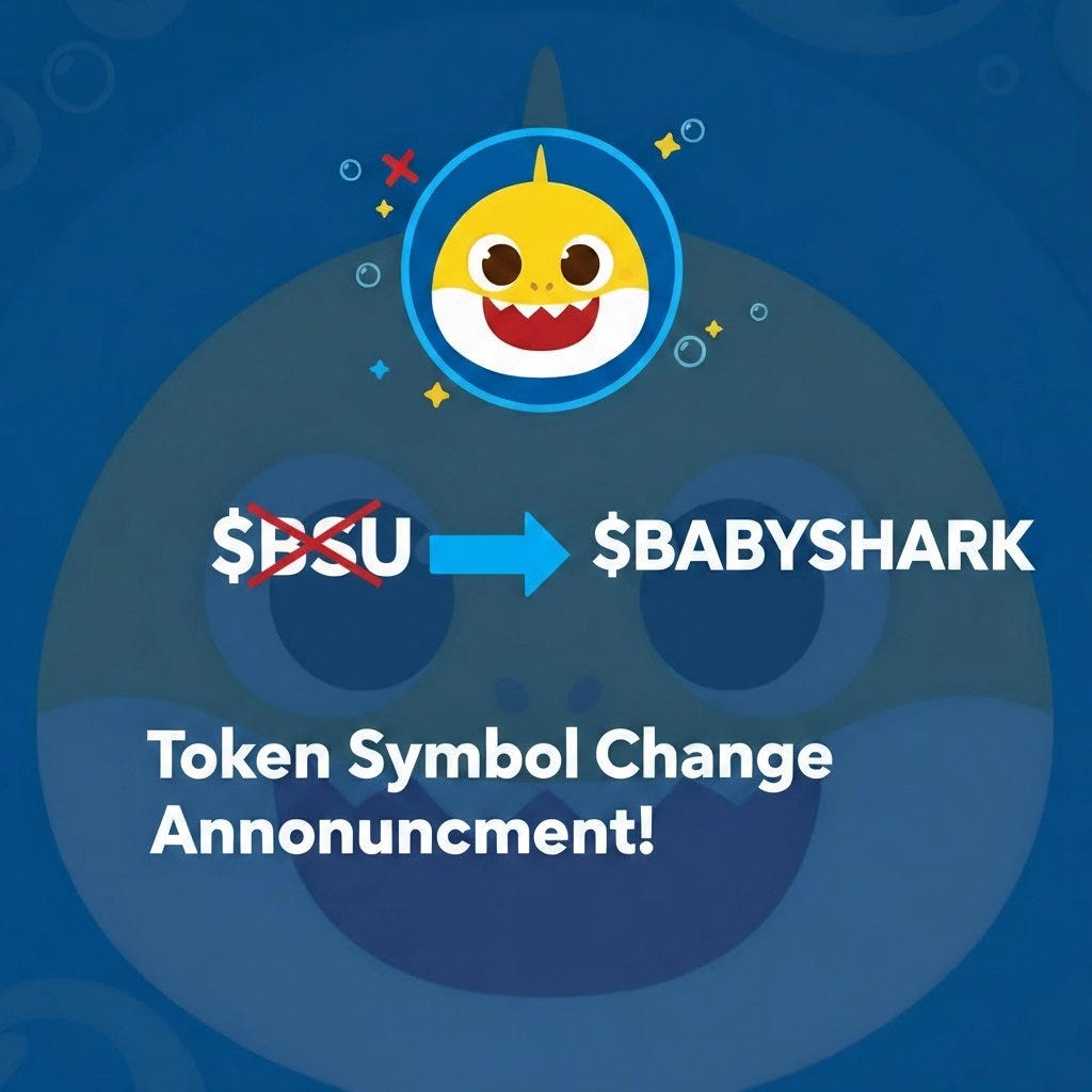 Baby Shark Universe Is Shedding Its Skin — The $BSU → $BABYSHARK Swap Is Live and Here’s Everything…