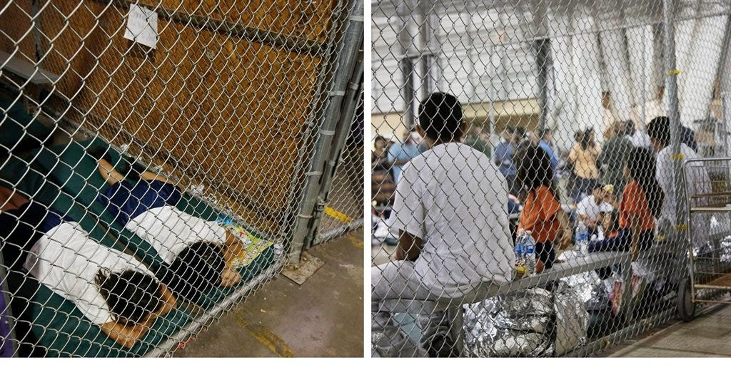 Image result for children locked in cages