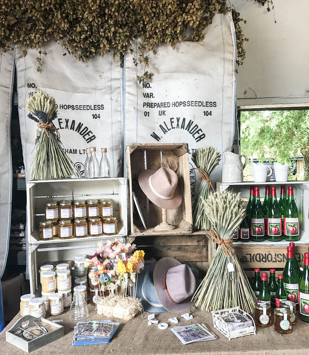 Lavender field Hop Shop kent