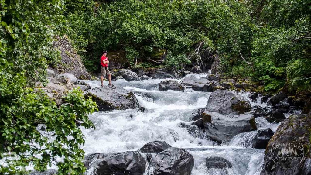 The creek below the falls was just as gorgeous to explore!