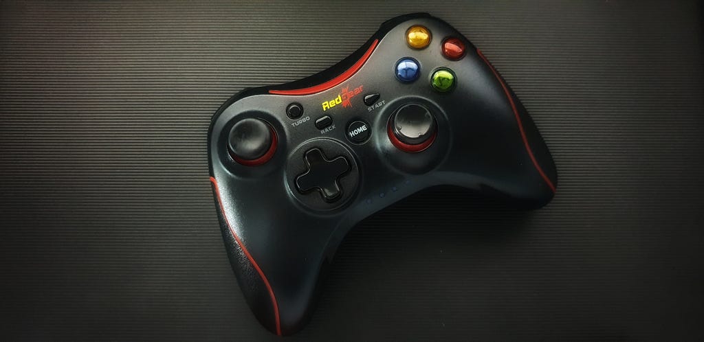 Stock image of a knock-off Xbox controller