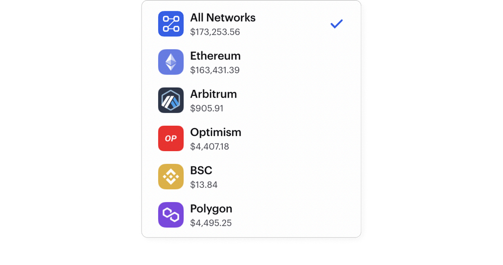 Send crypto to Optimism, Arbitrum, Polygon, Binance Smart Chain, Avalanche, Gnosis Chain, xDAI with Zerion