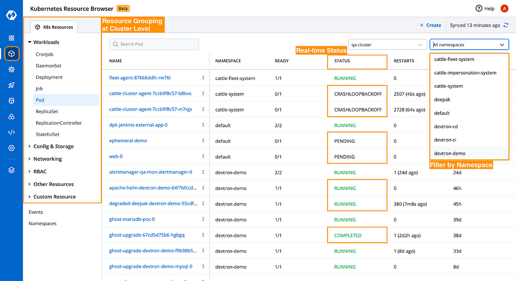 Fig B: Resource Details