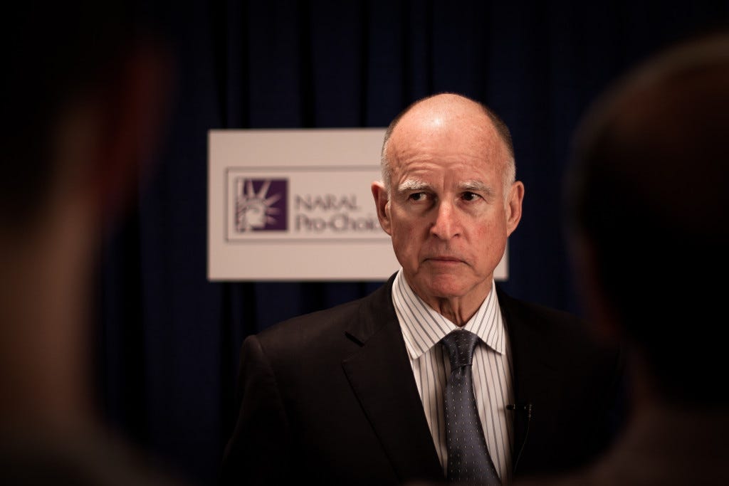 Governor Jerry Brown. Image via Creative Commons