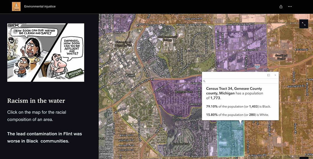 Flint Environmental Injustice in Black and White
