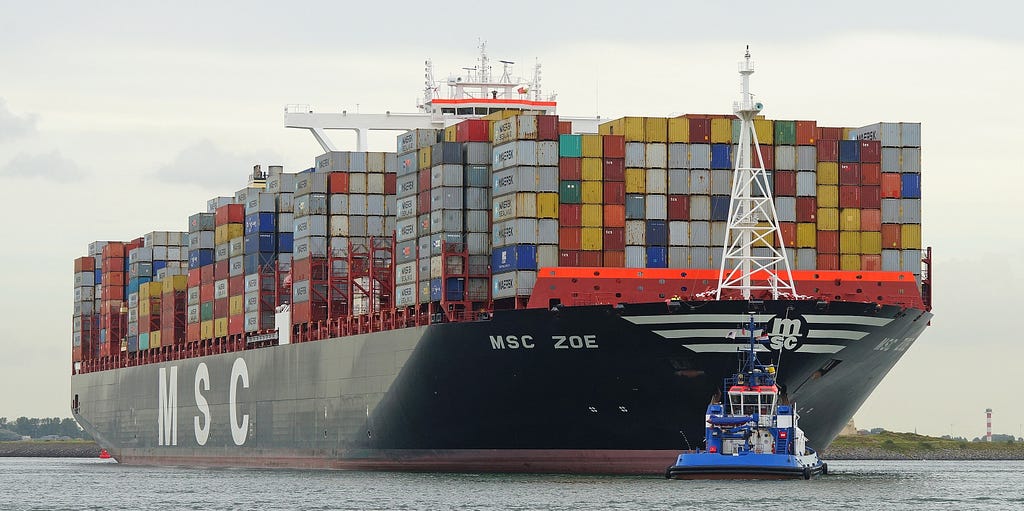 Mediterranean Shipping Company (MSC) ships