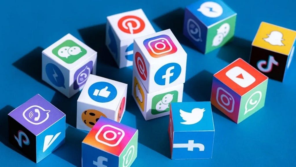 Pictures of social media platform’s logos