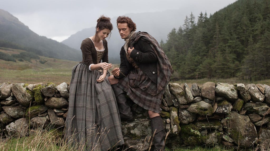 Period fashion in the historical fiction setting of Outlander