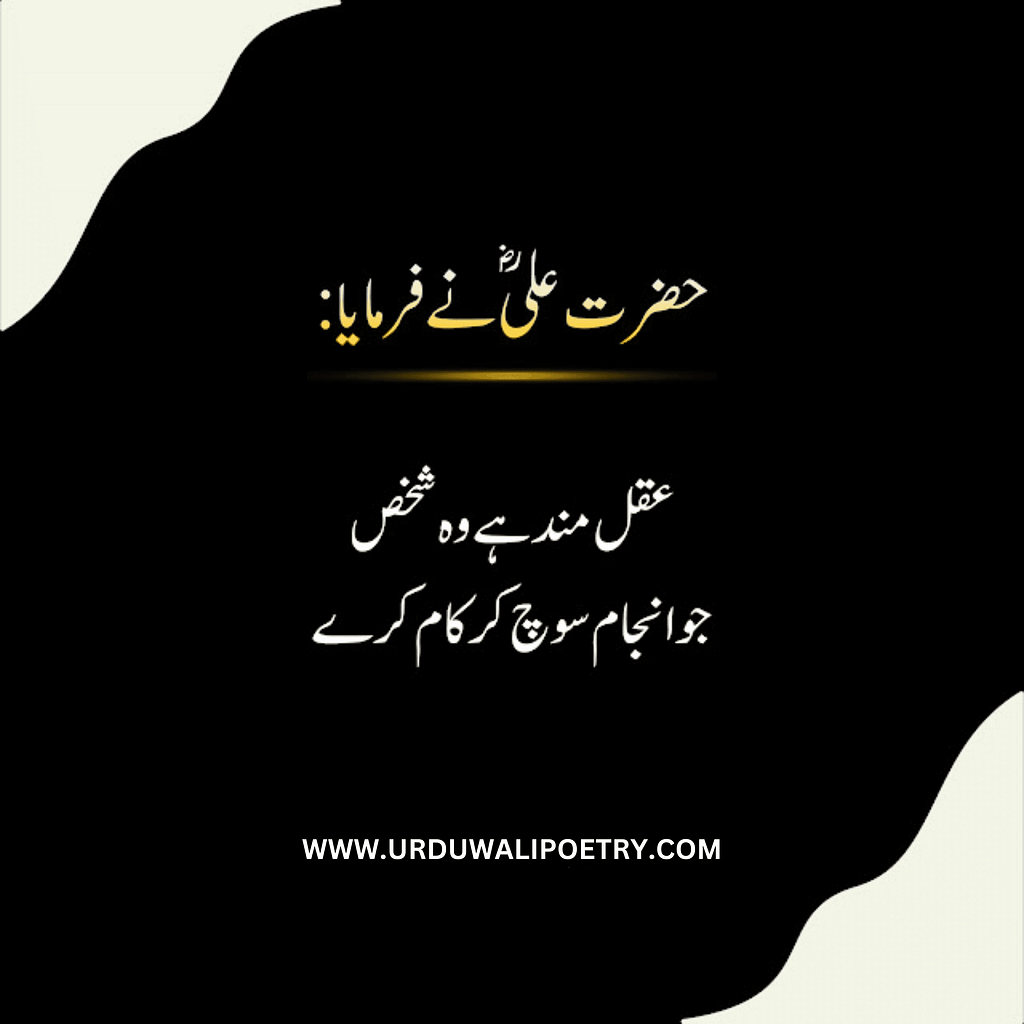 Best Hazrat Ali(R.A) Quotes in Urdu | Islamic Quotes in Urdu