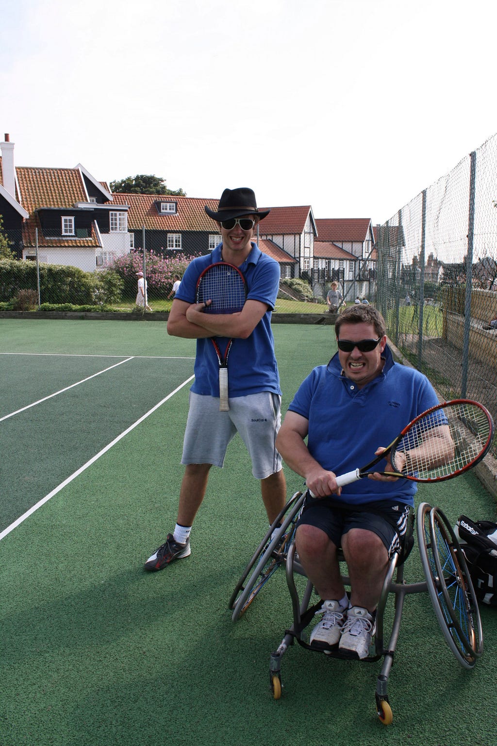 Chalrie and Jamie at the Thorpeness Tennis Open