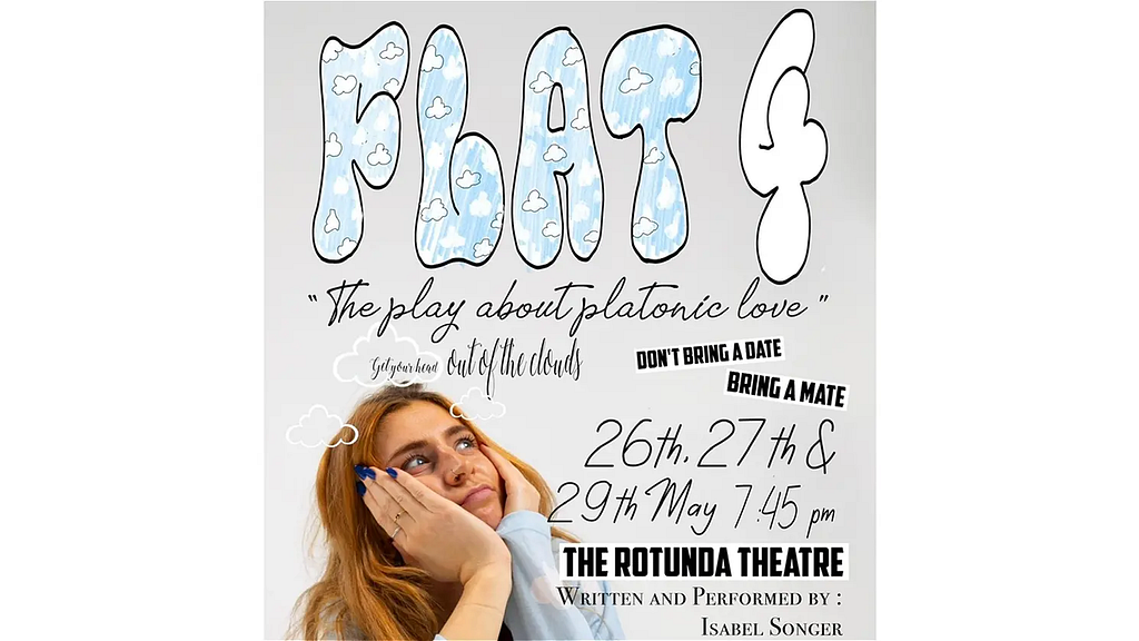 Flat 4 poster. ‘Flat 4, the play about platonic love’