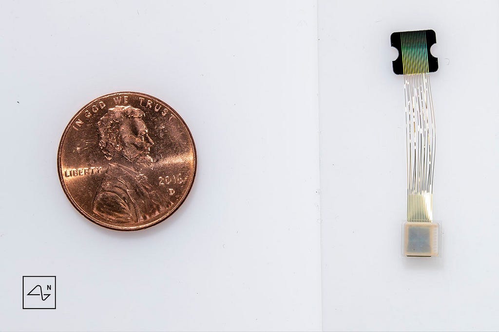 The Implant compared to a penny
