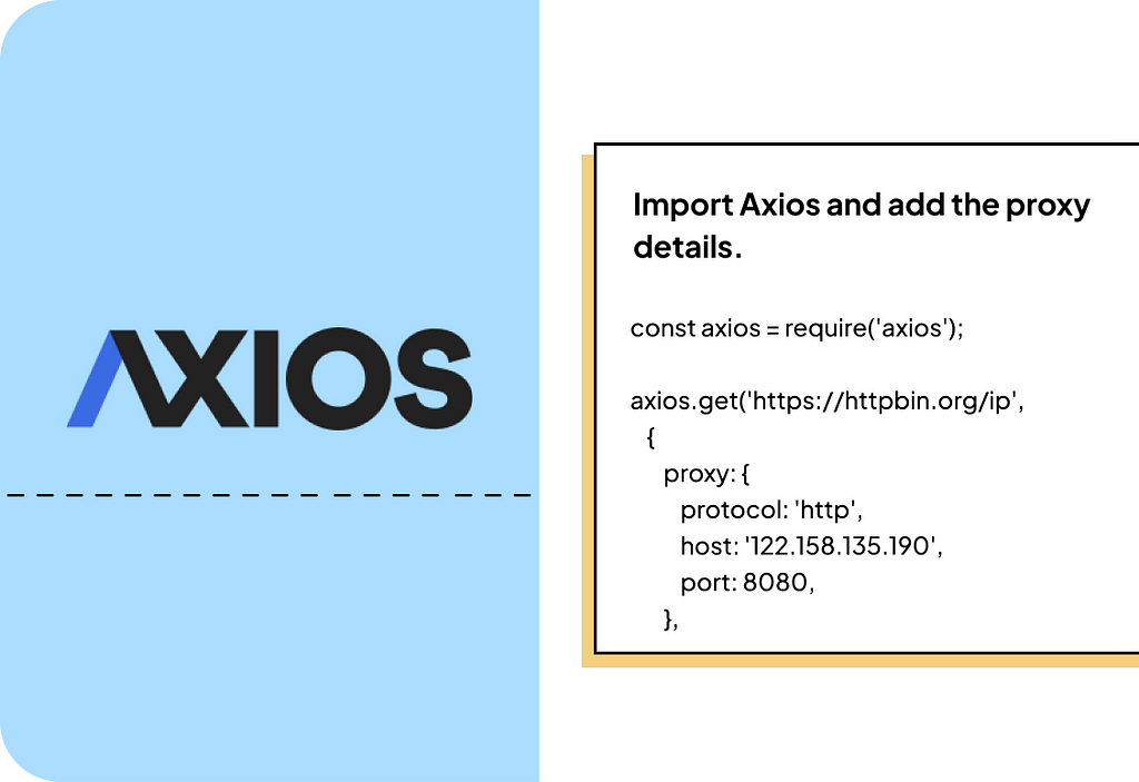 How to use proxy with Axios