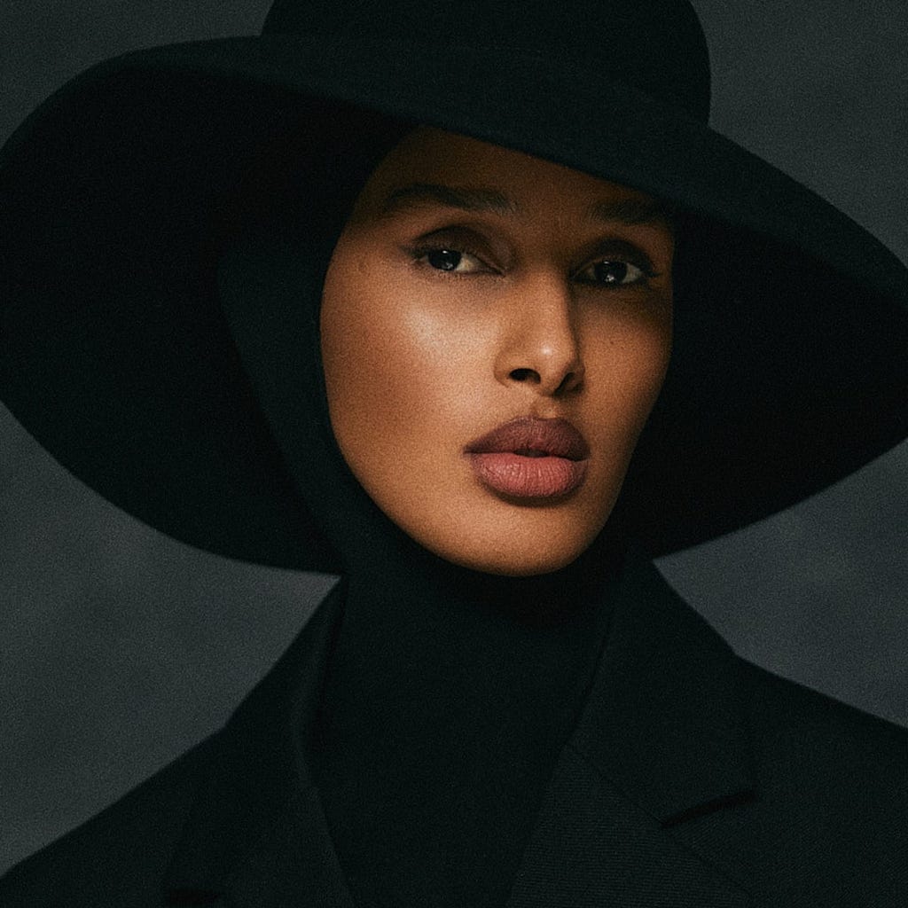 Norwegian-Somali model Rawdah Mohamed on the cover of Vogue Scandinavia