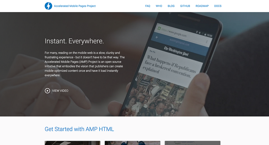 A responsive website that is AMP all the way