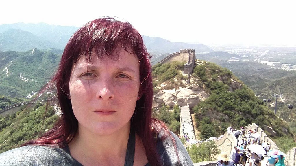 At the Great Wall of China