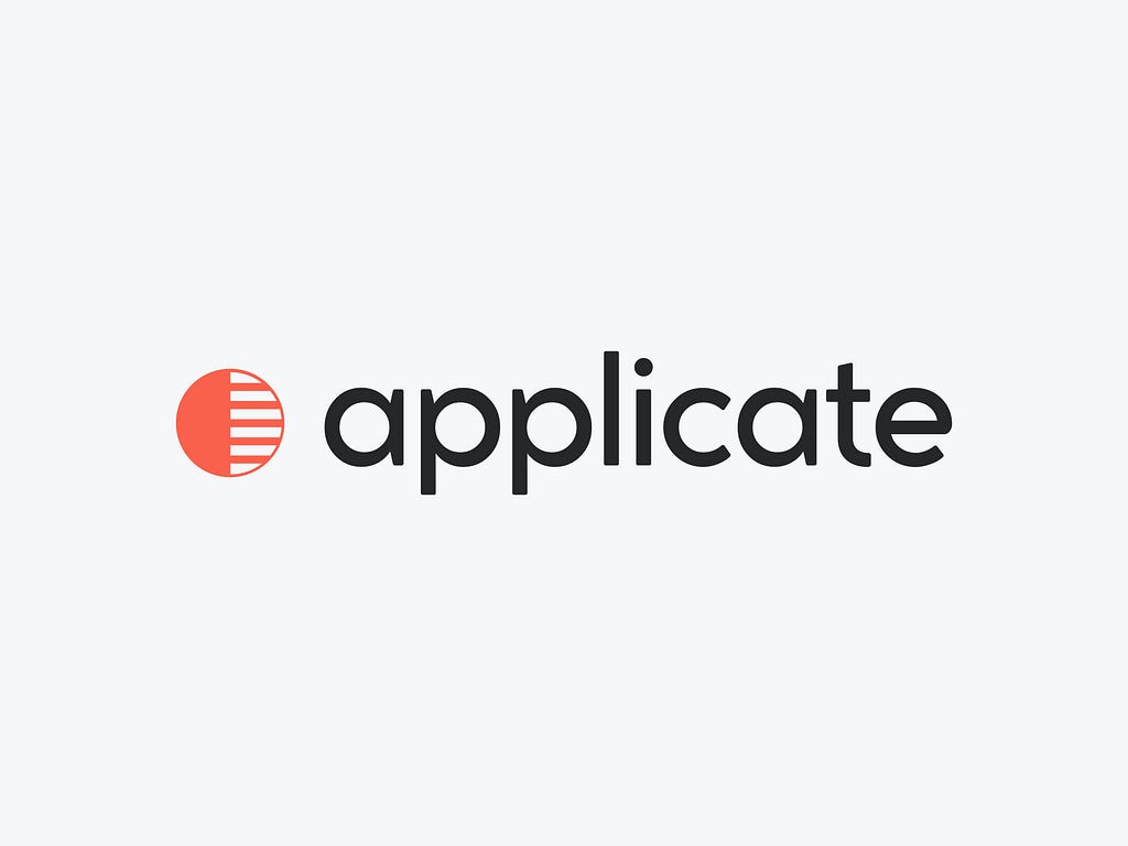 Applicate logo on a white background.