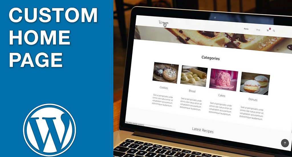 custom wordpress homepage