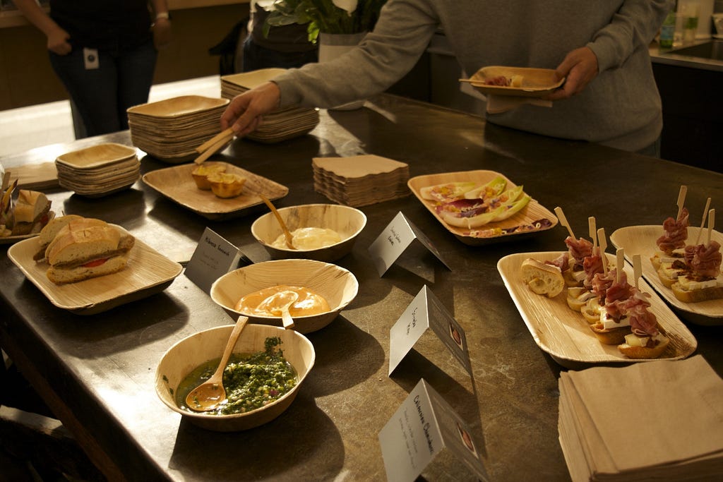 A picture of Argentinean tapas on a table.