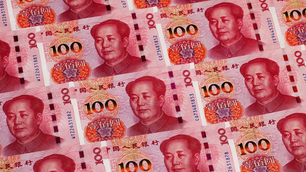 China’s 100-yuan banknotes