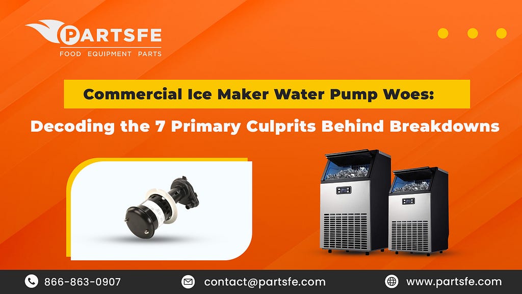 commercial ice maker water pump