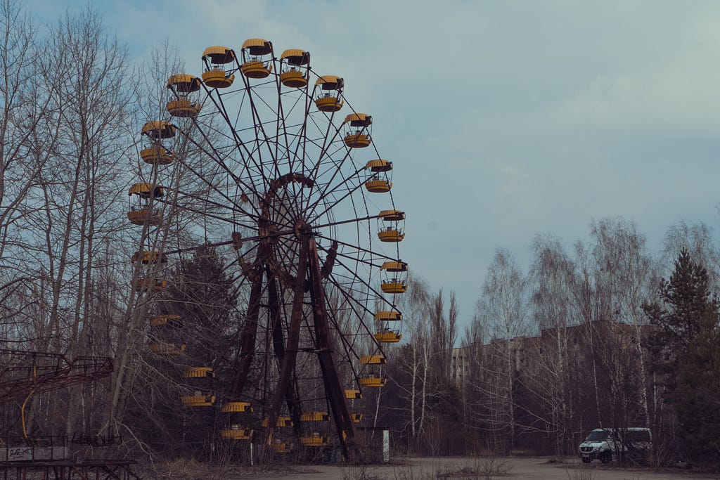 Abandoned Ferris wheel in Chernobyl