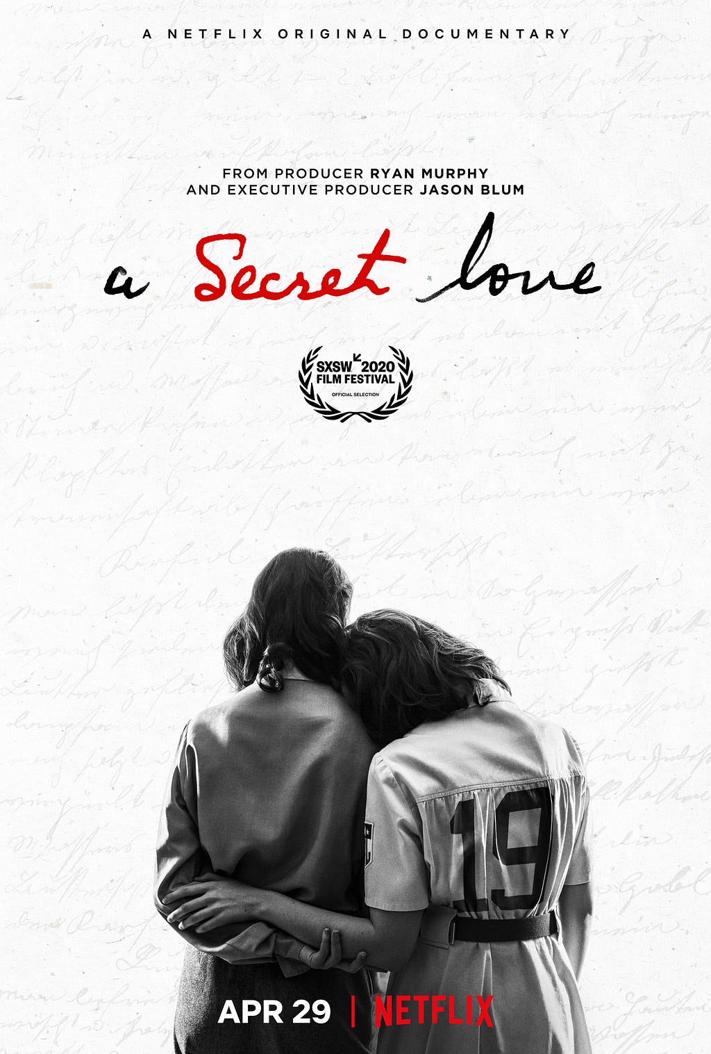 The poster for A Secret Love, Netflix