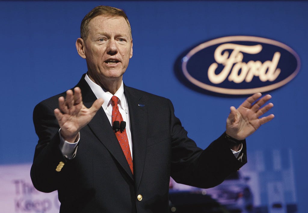 Allen Mulalley while CEO of Ford