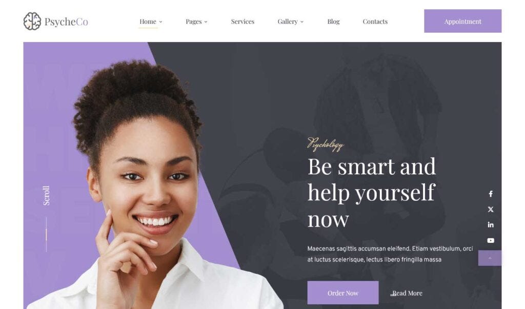 Psychology and Counseling WordPress Theme